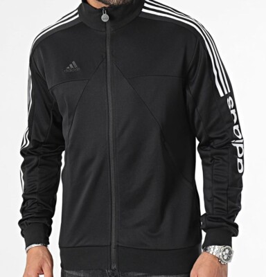 NEW ADIDAS MEN'S TIRO WORDMARK 3 STRIPES TRACK JACKET~ SIZE