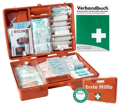 WM-TEAMSPORT Erste-Hilfe-Koffer MAXI "PRO" aktuelle DIN 13169 für Betriebe ab 50 Mitarbeiter