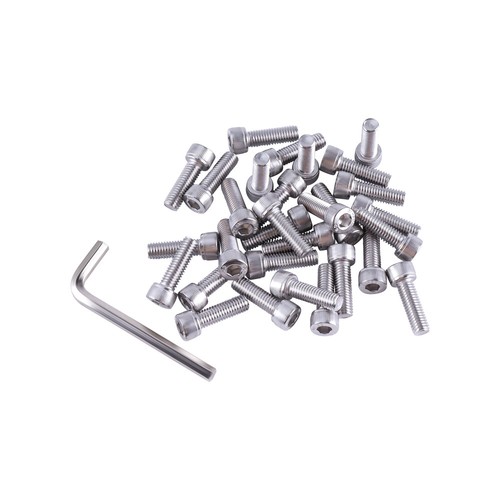 30pcs M8-1.25 x 25mm Socket Head Cap Screws, Allen Socket Drive Stainless Steel