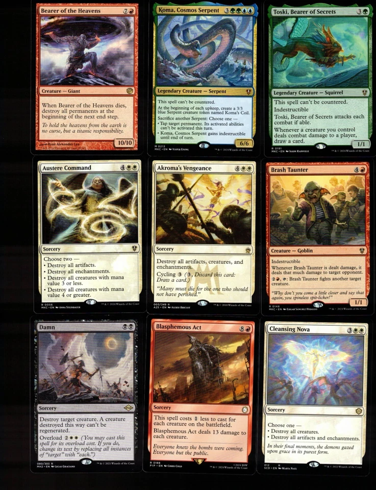 Indestructible GODS!-100 Card Magic the Gathering Commander Deck-Rare-Mythic-MTG - Image 3 of 4
