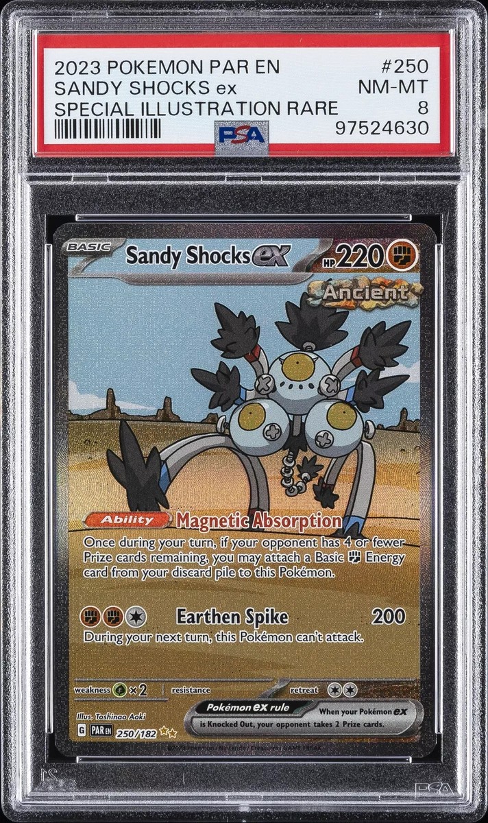 パラドックスEXTREME PAR -PARADOX RIFT SPECIAL ILLUSTRATION RARE SANDY SHOCKS EX PSA 8