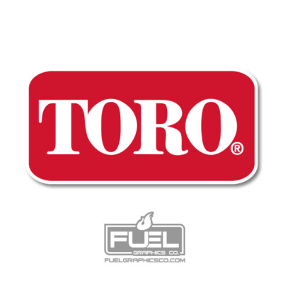 TORO Logo Premium Vinyl Decal for Zero Turn & Walk Behind Mowers - 2.5'' x 1.25''