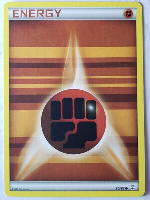 Fighting Energy 80/83 LP - XY Generations Pokemon Card $2 Combined Shipping 