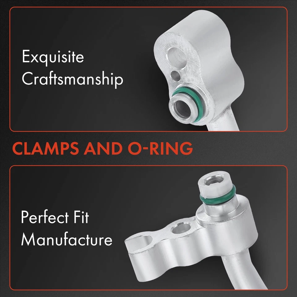 空调制冷剂放电软管适用于梅赛德斯-奔驰 e350 2006 2007 2008 2009 3.5L — 第 3/4 张图片