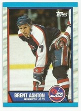 BRENT ASHTON 1989-90 TOPPS CARD NM-MT+/NM-MT CONDITION