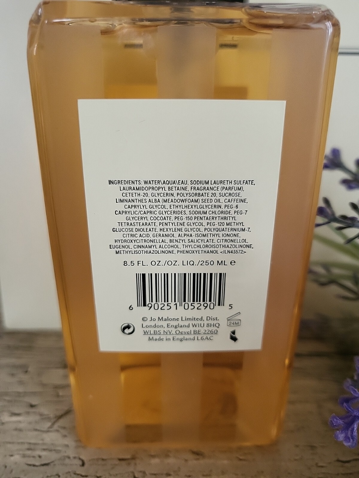 Jo Malone Peony & Blush Suede Body & Hand Wash Gel 250ml Gift Boxed