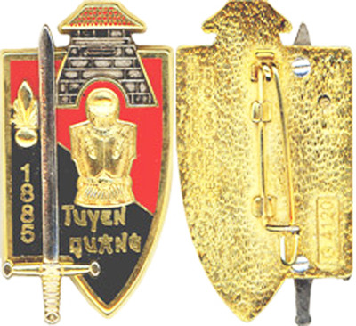 TUYEN - QUANG, 1885, EOR EAG, Datum auf schwarz, vergoldet, Destree 4120 (0050)