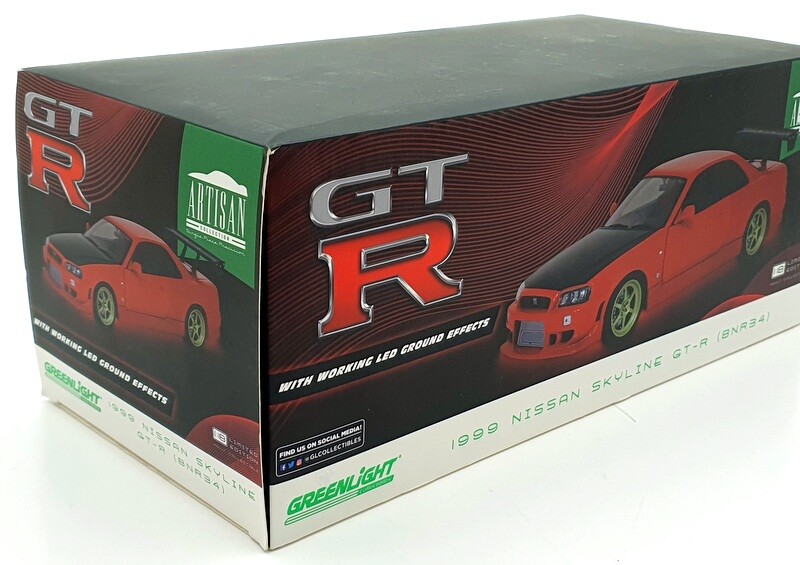 Greenlight スカイライン GTR34 1/18 1/18 Motorhelix Nissan Skyline GT-R GTR (R34) CRS VER (Dark