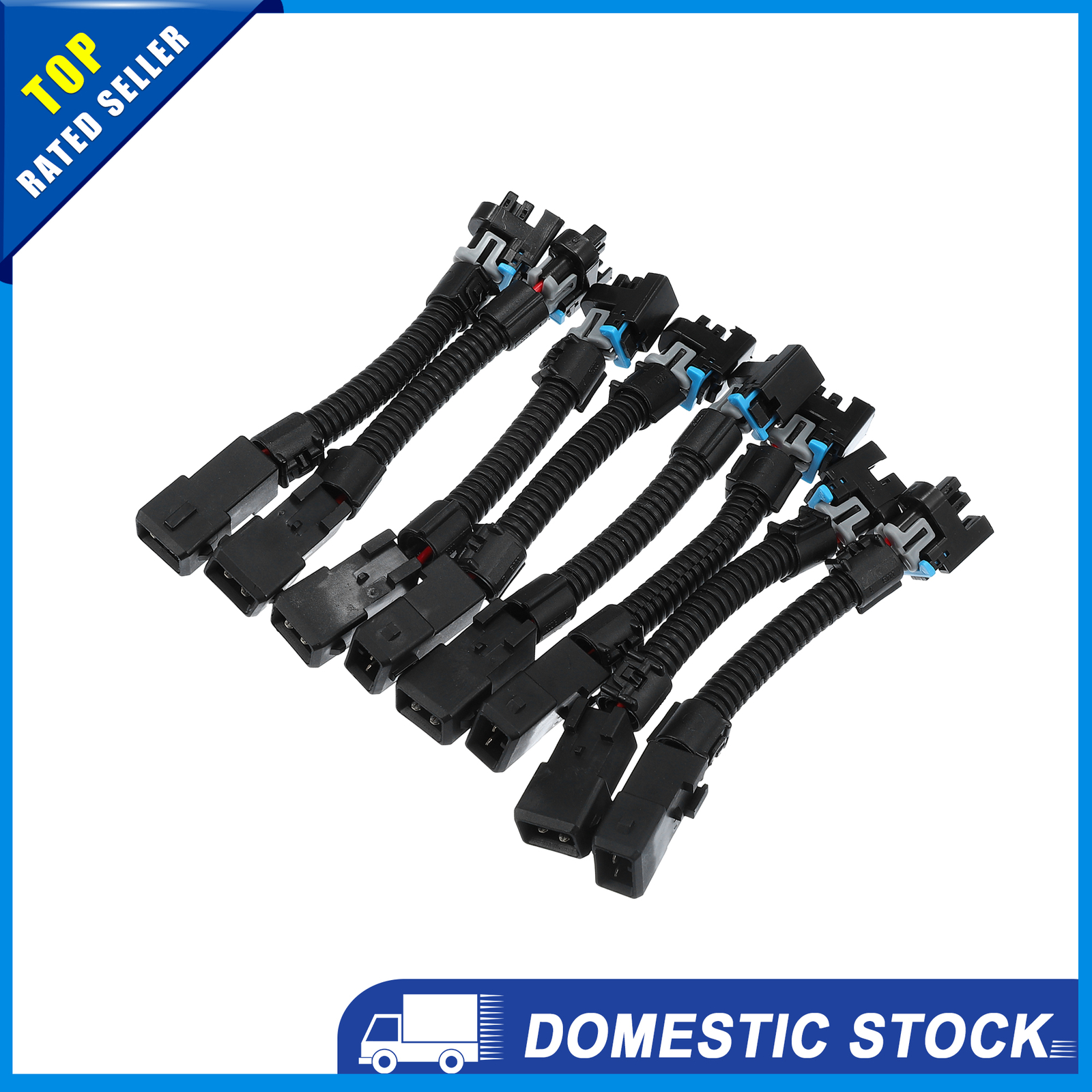 Pack of 8 for Cadillac Escalade 20022006 Injector Harness Adapter