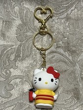Sanrio Character Hello Kitty Heart Clip Keychain 3D Figure Charms Backpack