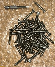 POZI SECURITY WOOD SCREWS A2 STAINLESS STEEL 10x1-1/4”  (50 PACK)c/w T-25 bit  