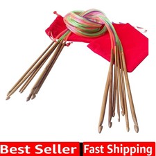 47-inch120cm Circular Crochet Hooks Double Ended Tunisian Crochet Hooks Set w...