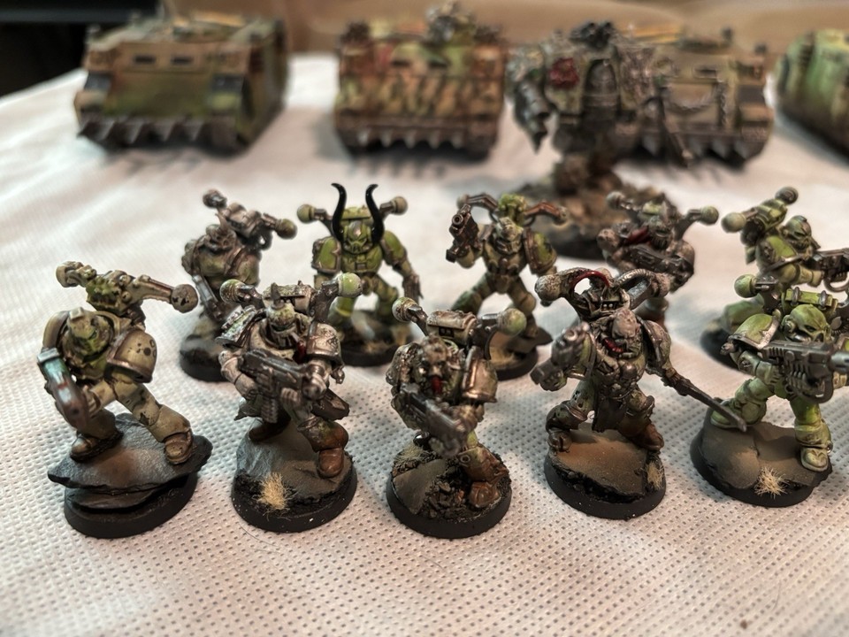Warhammer 40k Horus Heresy Death Guard Army Painted eBay