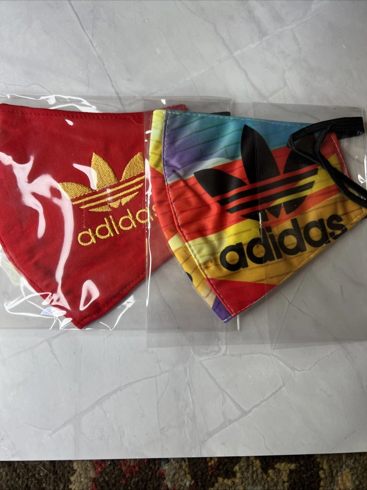 Lot Of 2 Adidas Face Masks