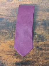 Tommy Hilfiger Silk Necktie 58" USA Made Red Blue Micro Check