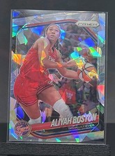ALIYAH BOSTON 2025 Panini Prizm WNBA #75 Silver CRACKED ICE Fever