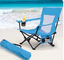 Joyfair Portable Camping Chair Foldable Beach Fishing  W/Carry Bag-Set of 2