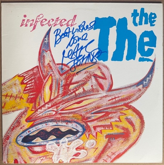 The The : Infected signed 12" autographed vinyl by Matt Johnson ( LP mind bomb )