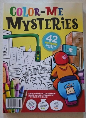  Woman's World Color  Me Mysteries Coloring Book  42 Mysteries Any Kid Can Solve