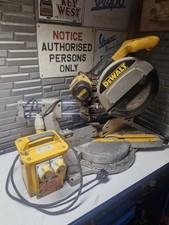 Dewalt DW708-LX 305mm 110V Sliding Compound Mitre Saw And Transformer