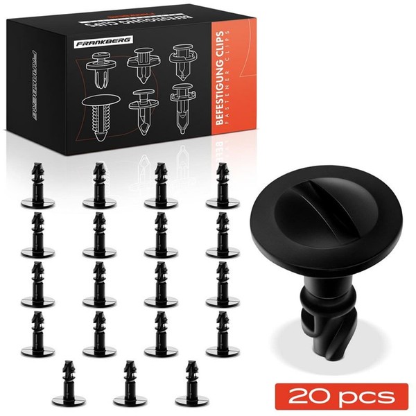 Frankberg 20X METALL-CLIP Schwarz Passend FüR Audi 100 80 A3 A4 A6 A8 Seat Exeo-image