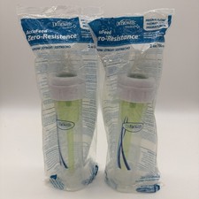  2 Dr.Brown's AccuFeed Zero Resistance Narrow Preemie Flow Bottle System 2oz
