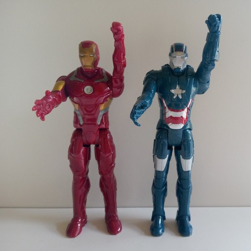 Marvel Avengers 12" Iron Man & Iron Patriot Action Figure Bundle By Hasbro 1:6 - Picture 10 of 10