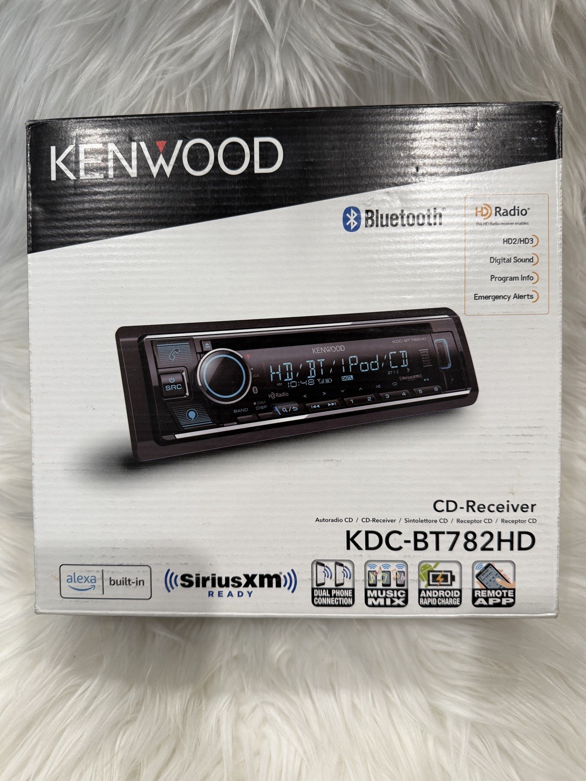 PRE-OWNED! KENWOOD KDC-BT782HD, CD Receiver with Bluetooth, Alexa Built-in