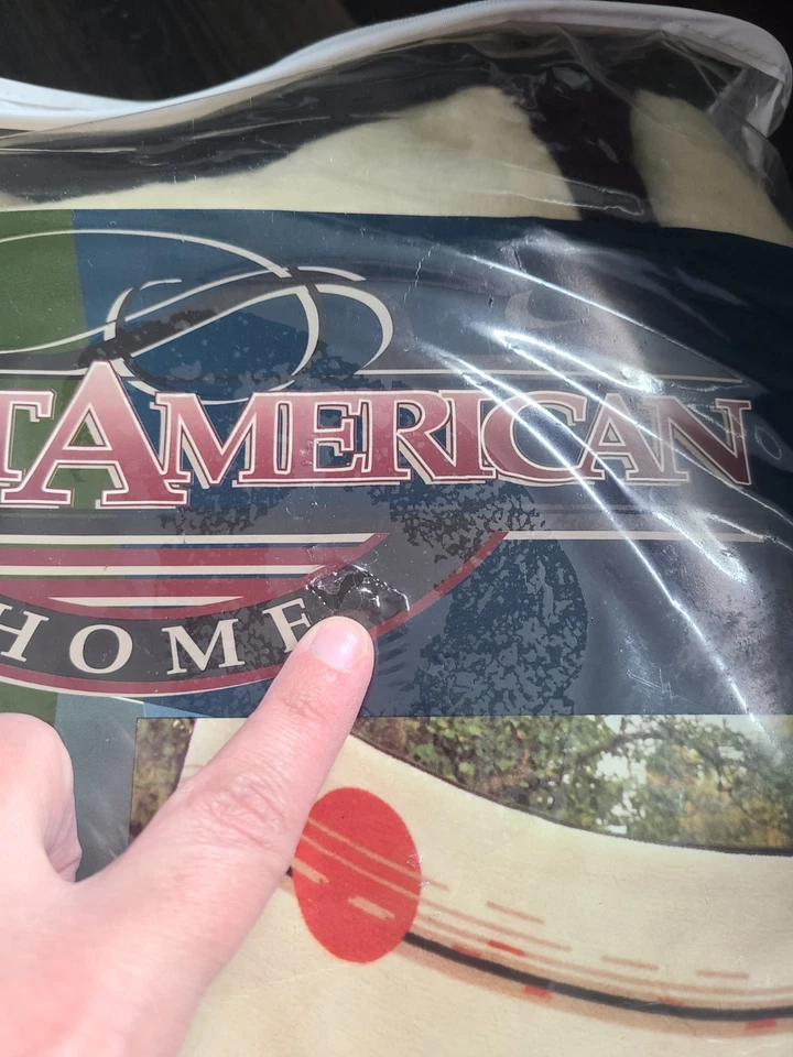 Great American Home Blanket Throw Wild Geese Lodge Cabin Art Hunting 60"x 80" - Image 4 of 4