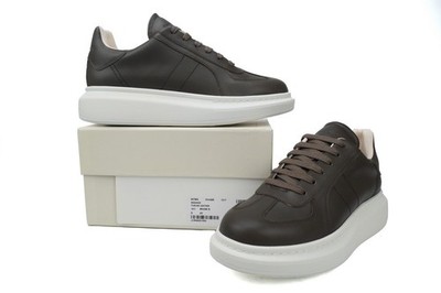 Alexander McQueen Oversized Men's Brown and White Leather Sneaker Casual Shoes