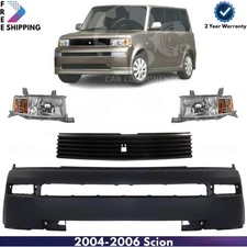 Front Bumper Cover & Grille Assembly Kit For 2004-2006 Scion xB Base Model