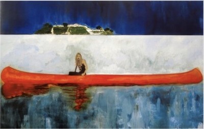 Peter Doig, vor 100 Jahren (Carrera) Medium Poster ungerahmt 