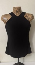 Lauren Ralph Lauren Black Crepe Halter Neck Mini Dress Medium 