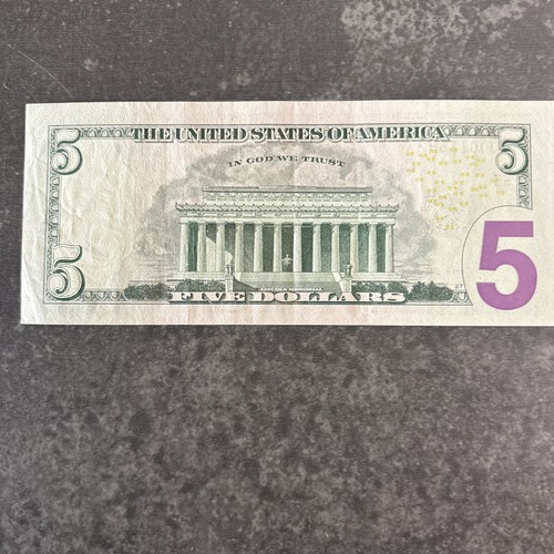 2017 A $5 STAR Five Dollar LOW NUMBER STAR 5 Digit STAR SN PE 00011692* XF - XF+ - Picture 9 of 12