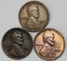 1926 P D S Lincoln Wheat Cents, (3) Penny Lot, Great For Albums - LH-26A