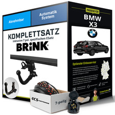 Für BMW X3 Typ G01 , F97 , G08 Anhängerkupplung abnehmbar +eSatz 7pol 07.17- NEU