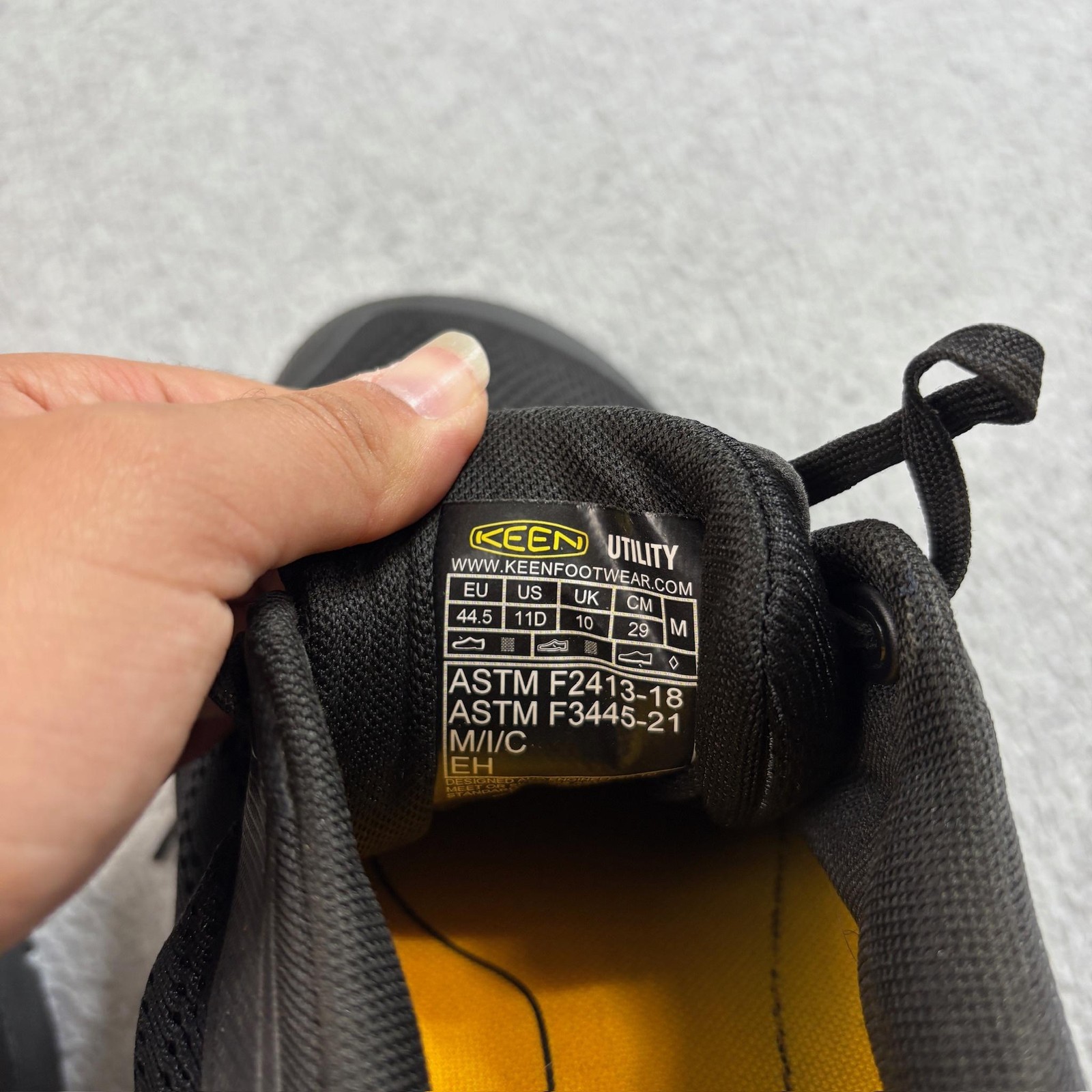 Scarpe Keen Utility Uomo Taglia 11 Punta di Sicurezza da Lavoro ASTM F2413 Antiscivolo EH