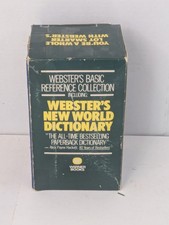 Vintage Websters Basic Reference Collection Dictionary Thesaurus Synonym Antonym