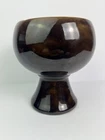 Vintage Gracetone Frankoma Pottery Brown 331 Pedestal Planter MCM Design