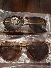 2 Pairs Pack Of Women s Sunglasses Amber Tan Tortoise One Size
