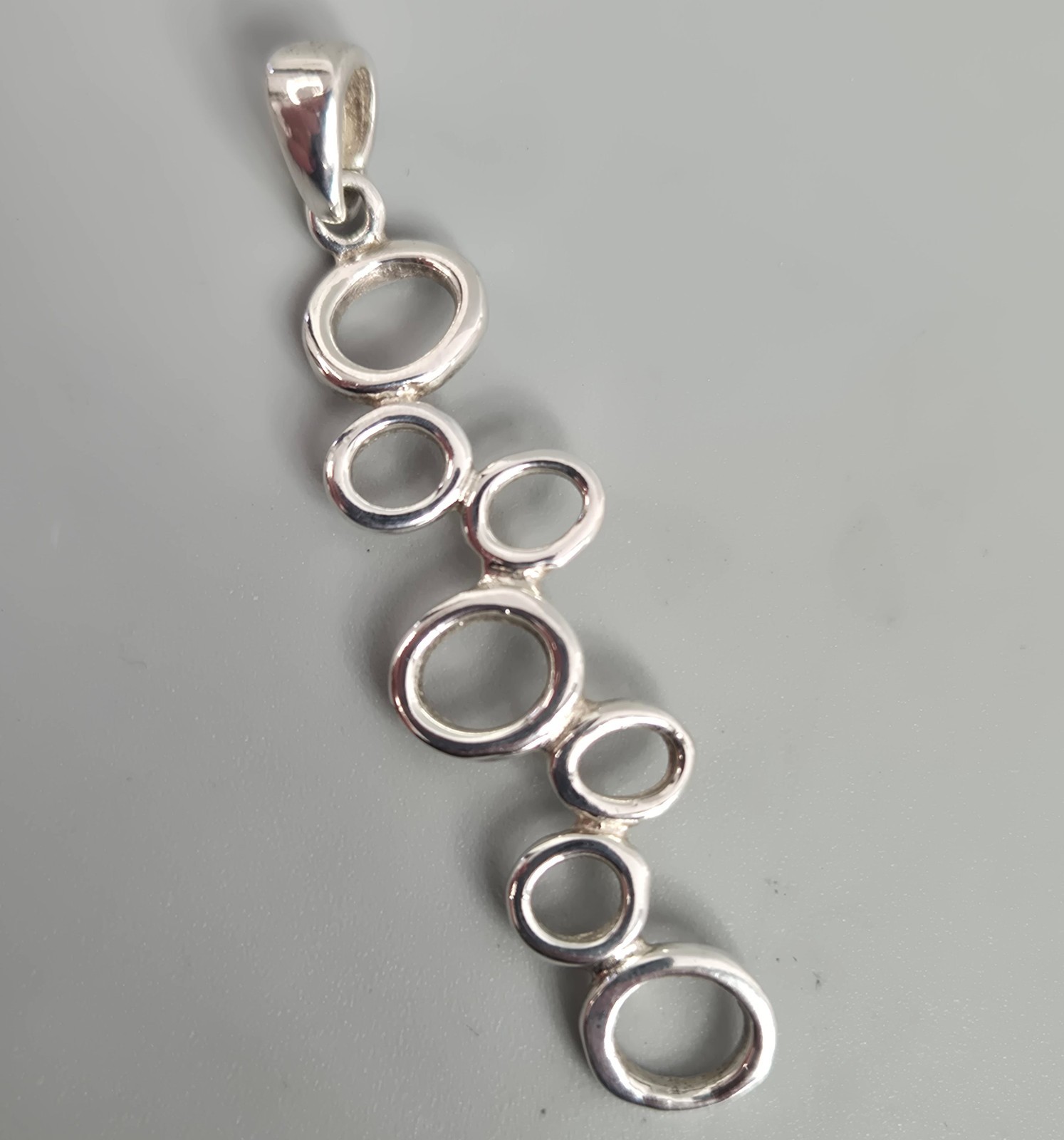 Handcrafted Modernist Solid 925 Sterling Silver P… - image 2