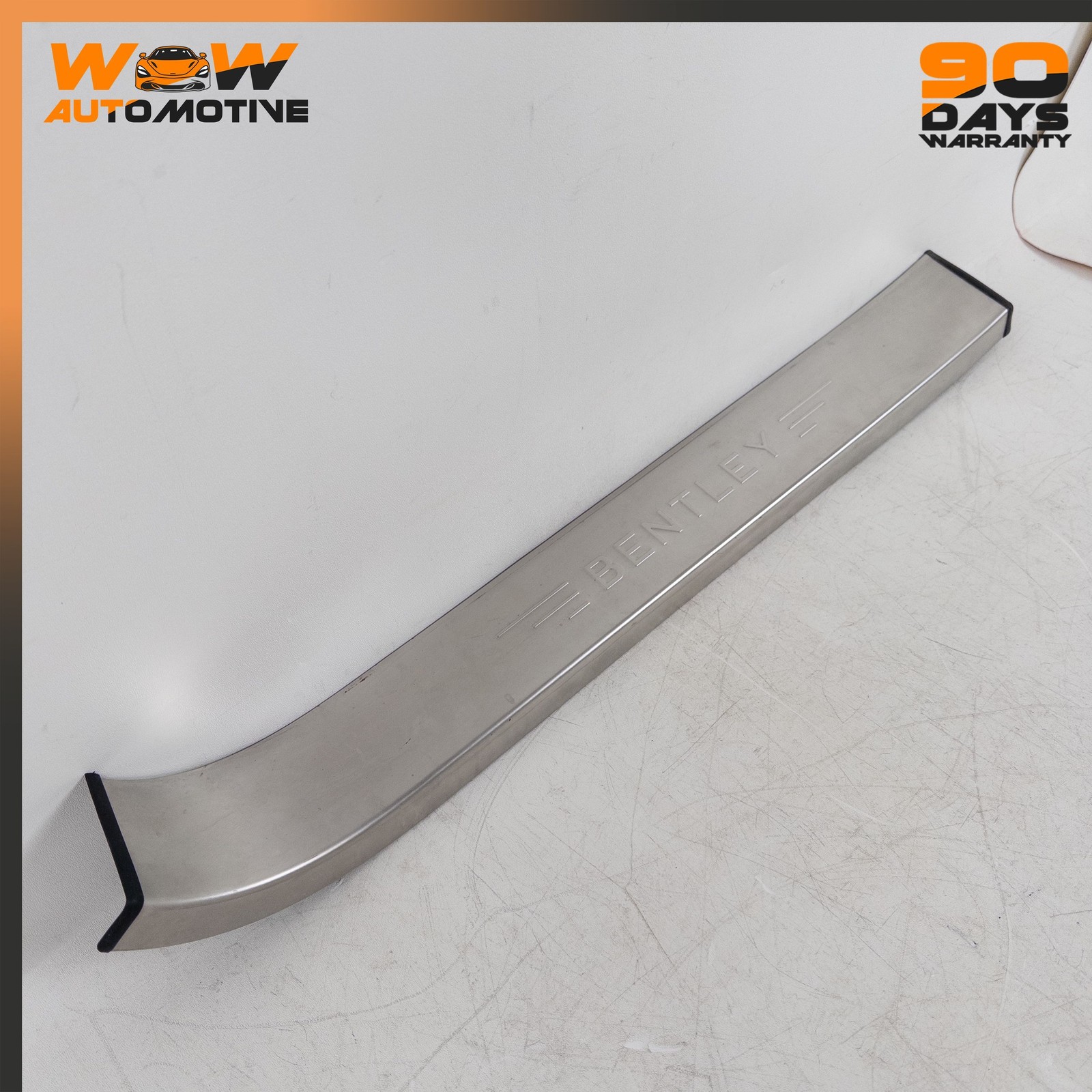 06-19 BENTLEY CONTINENTAL FLYING SPUR FRONT LEFT SILL TRIM STRIP PLATE COVER OEM