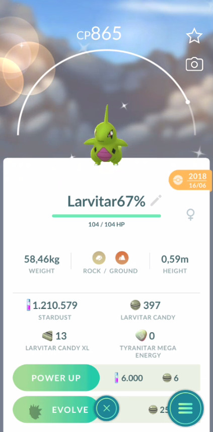 Shiny Larvitar - Guaranteed Lucky Trade