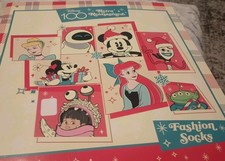 DISNEY 100 Retro Reimagined 15 Days Of Fashion Socks GIRLS Shoe Sizes 9-2 1/2 SM