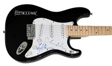 Fleetwood Mac Lindsey Buckingham Christine McVie Signed Electric Guitar Beckett