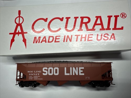 ACCURAIL 7500 SERIE SOO LINE AAR OFFSET LATERAL TRIPLE HOPER # 68527 ESCALA HO | Zustand: Used
