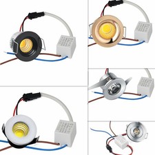 5Pcs 3w LED Recessed Small Cabinet Mini Spot Lamp Ceiling Downlight Kits Fixture