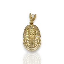 Egyptian "Pharaoh" Pendant - 14K Yellow Gold