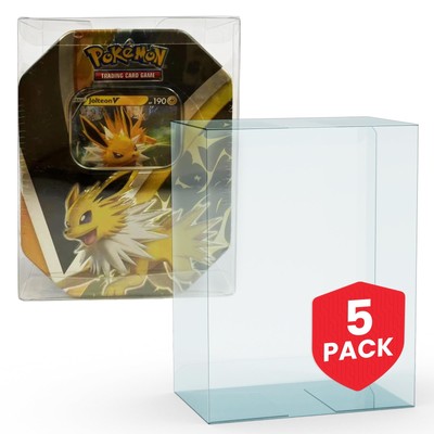 EVORETRO - PET Protector For Tin Box Pokemon 5pc NEU