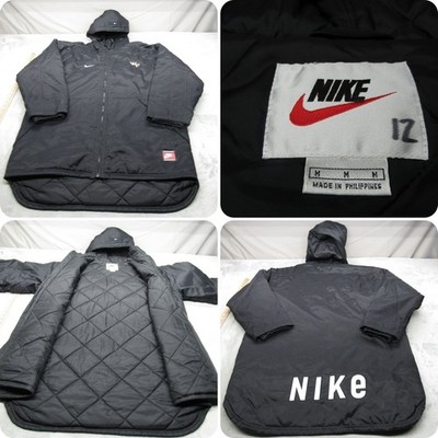 ウイークエンドセール‼️ Nike フード付きジャケット Wake Forest Jacket Men Medium Nike Black Canvas Insulated